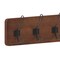 Flash Furniture Daly Wall Mounted 34in Rustic Brown Solid Pine Wood Storage Rack with 7 Hooks HGWA-SCR-7-RUSBRN-GG - alternate 8